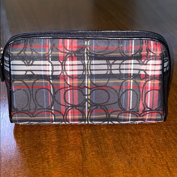 Coach Handbags - Coach Tartan Plaid Makeup Case